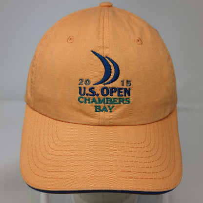 USGA Baseball Cap Orange One Size 2015 U.S. Open Chambers Bay Member Golf Hat