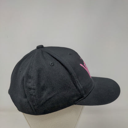Positive Vibes Snapback Hat Black One Size Adjustable Embroidered 6 Panel Cotton