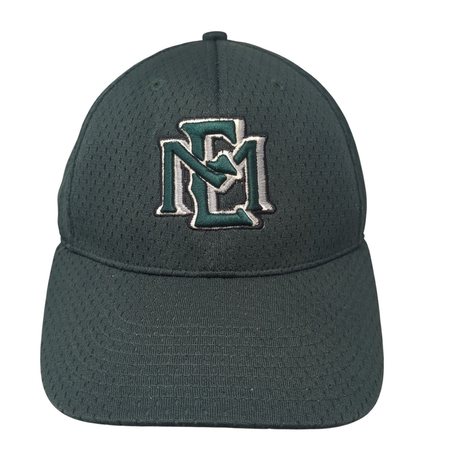 Richardson Fitted Hat Green 7 1/2 Embroidered Logo Solid Vent Holes