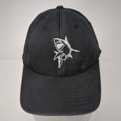 Shark 36 Chum Fitted Hat Black L/XL Embroidered Ferst Fit Solid 6 Panel