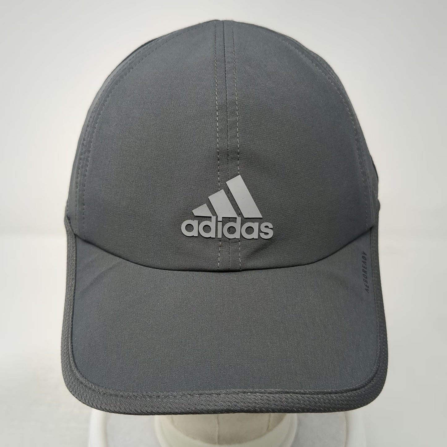 adidas Baseball Cap Gray One Size Aeroready Recycled Strapback Performance Hat
