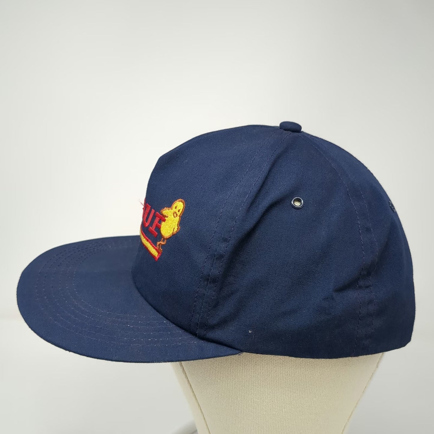 Perdue Farms Chicken Mascot Logo Blue Trucker Snapback Hat Poultry Vintage