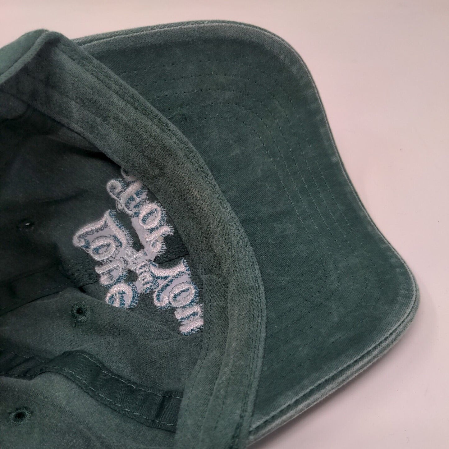 Love That For You Slideback Hat Green OSFM Embroidered Adjustable