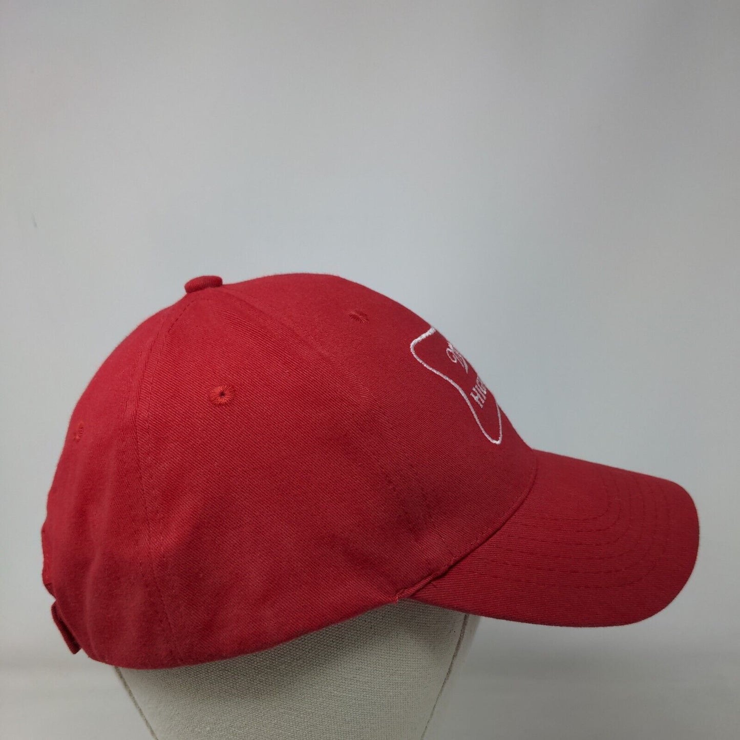 Miller High Life Strapback Hat Red One Size Adjustable Embroidered