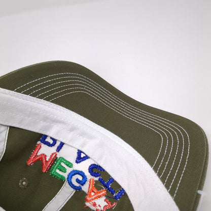 Mega Blast Strapback Trucker Hat Green One Size Adjustable Mesh Back District