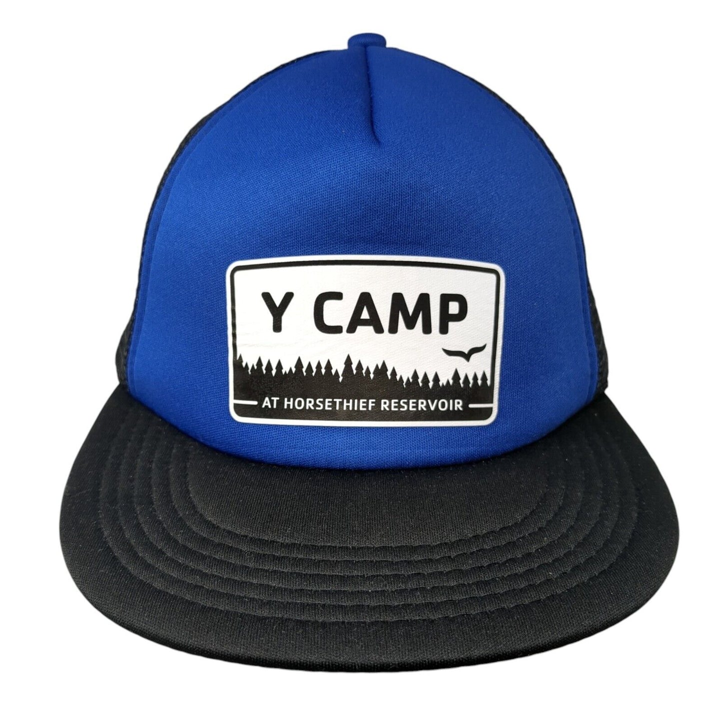 Y Camp Snapback Trucker Hat Multicolor One Size Adjustable Mesh Back District