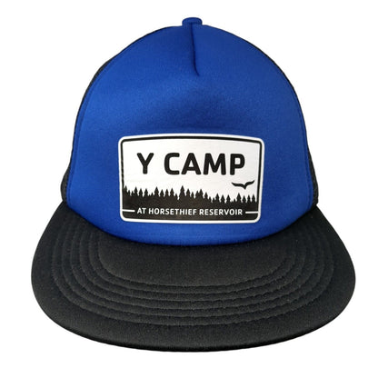 Y Camp Snapback Trucker Hat Multicolor One Size Adjustable Mesh Back District