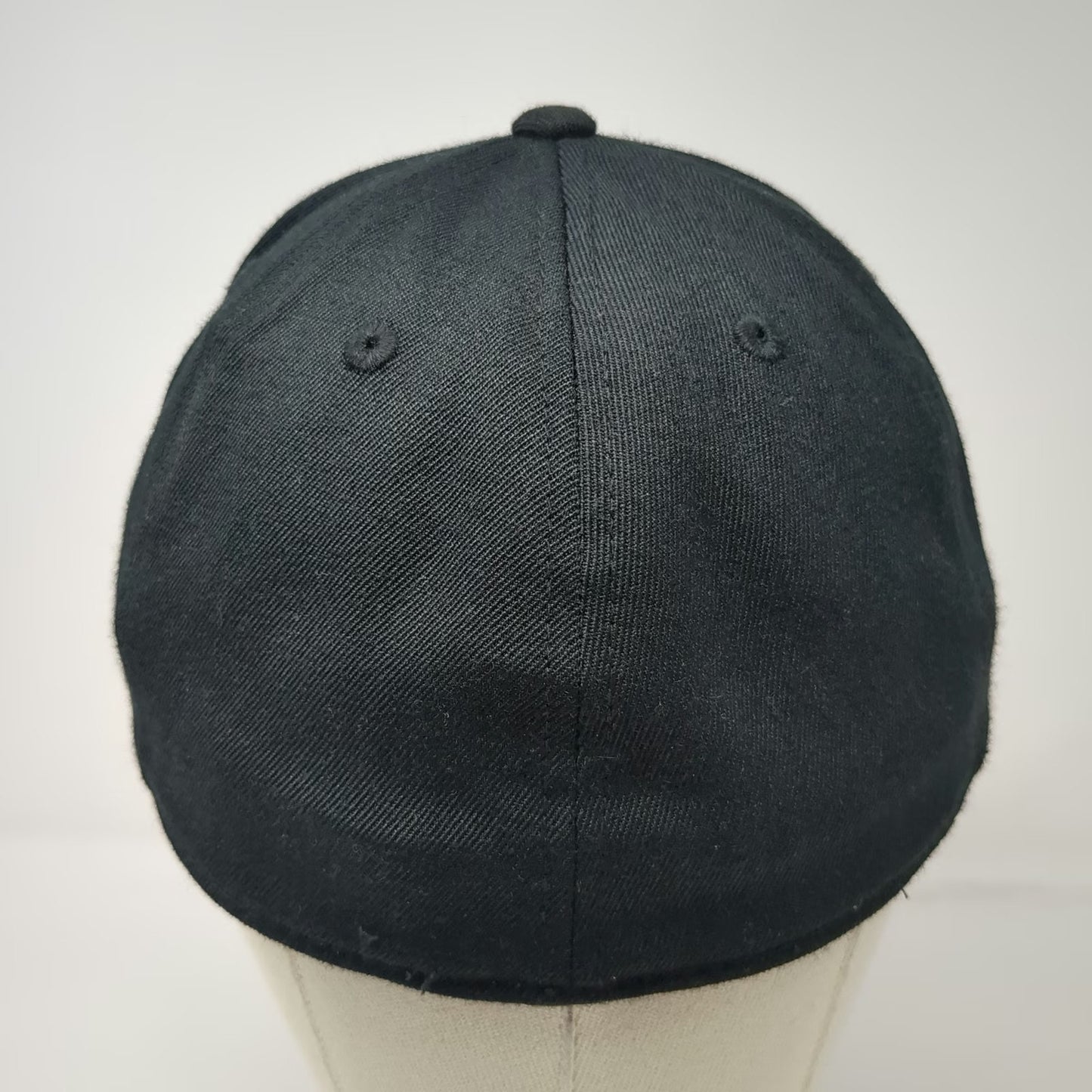 210 Fitted Baseball Cap Black 7 5/8 TB12 Logo Raised Embroidery Structured Hat
