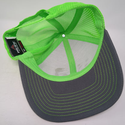 Lifeways Leather Patch Snapback Trucker Hat Multi One Size Mesh Back