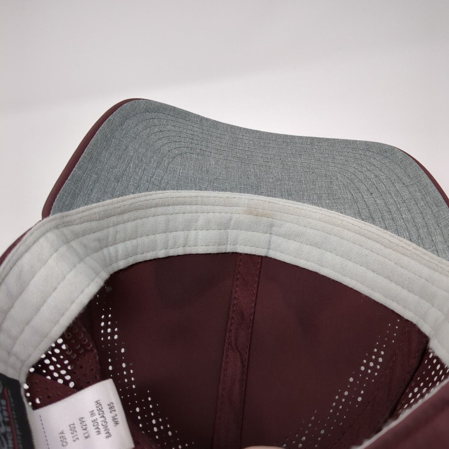 N2G Strapback Hat Red One Size Adjustable Laser Cut Perforated Imperial