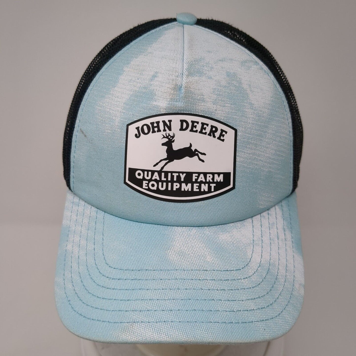 John Deere Snapback Trucker Hat Blue One Size Quality Farm Equipment