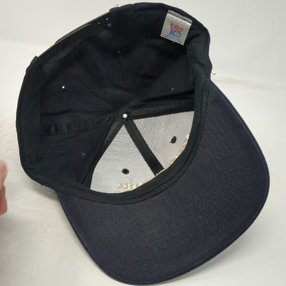 KC Panasonic Heavy Duty Sound Hat Black Snapback Structured Cotton Vintage