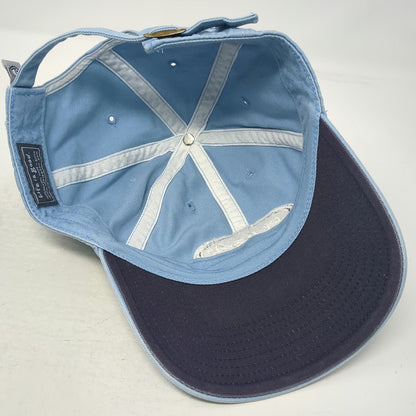 Life is Good Baseball Cap Blue One Size Cotton Embroidered Patch Slideback Hat