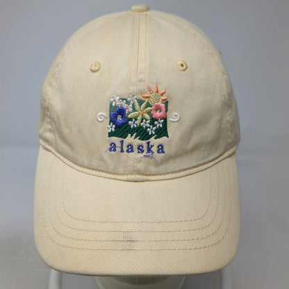 Sutton Sportswear Baseball Cap Yellow One Size Alaska Floral Sun Embroidered Hat