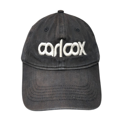 CarlCox Slideback Hat Black Embroidered Logo 100% Cotton Rapper Music HipHop