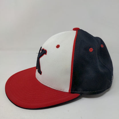 K Initial Fitted Hat Multicolor Size 6 7/8 Embroidered Colorblock Richardson
