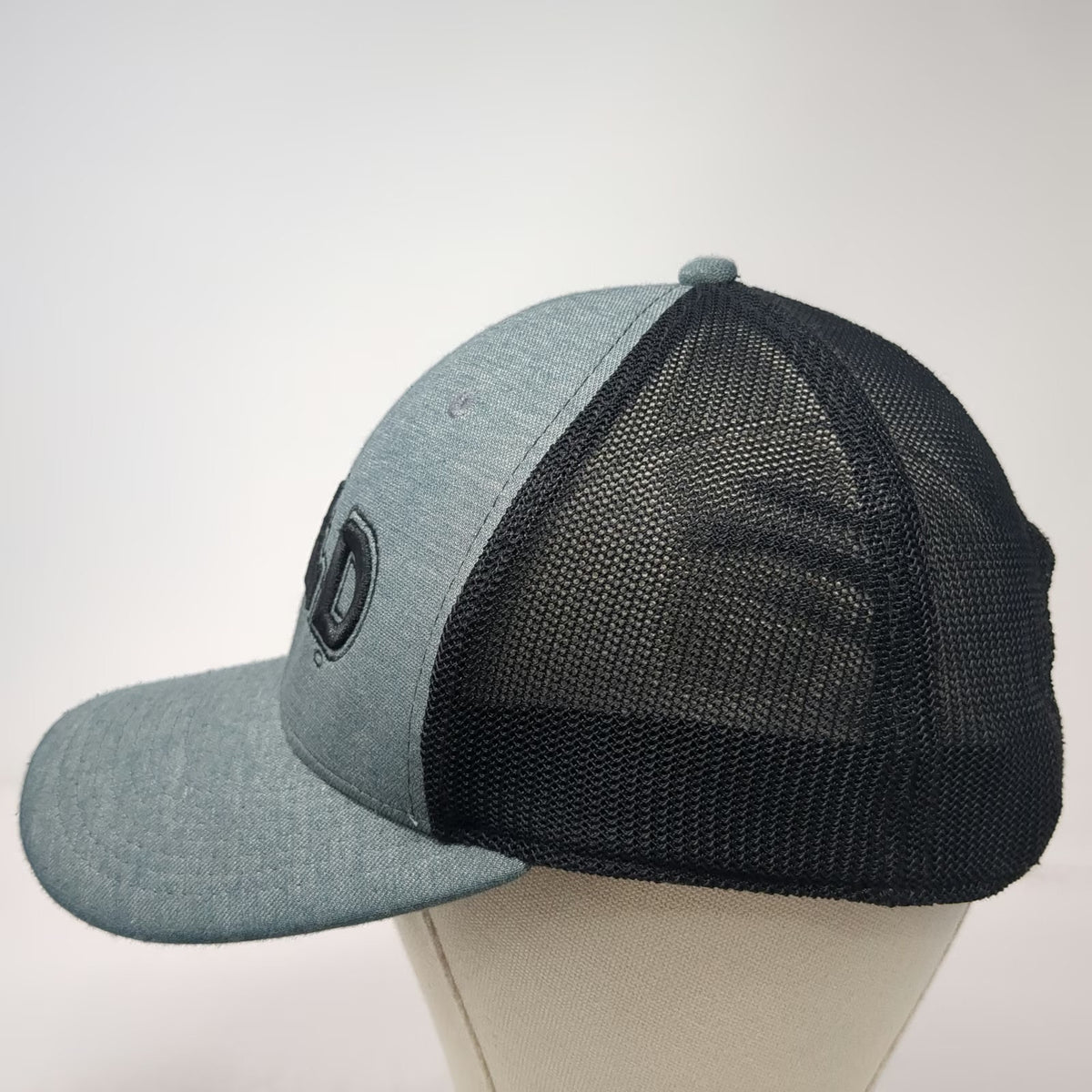 Perrine Man Press Trucker Hat Gray One Size Black Mesh Snapback Idaho Wild Hat