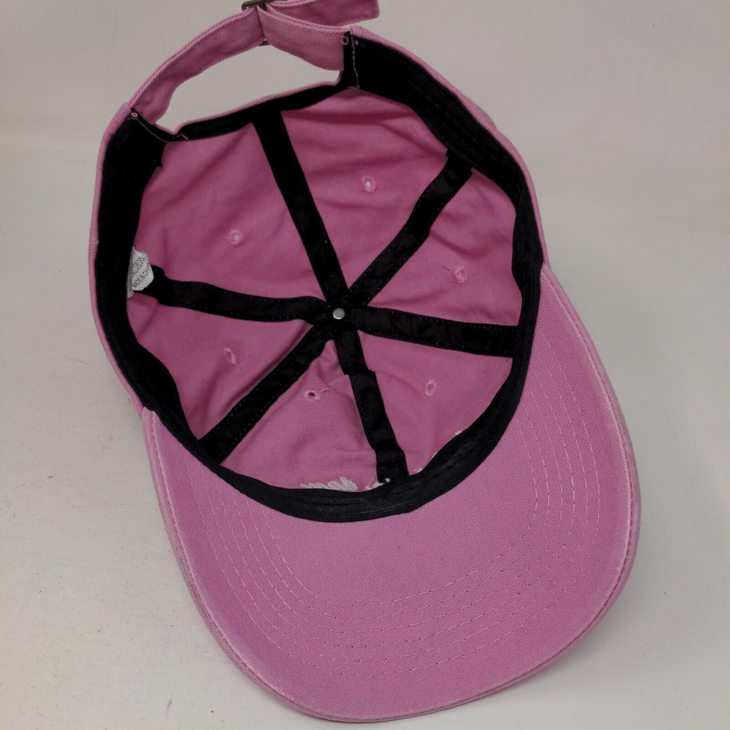 Bad Hair Day Slideback Hat Pink One Size Embroidered Adjustable 6 Panel