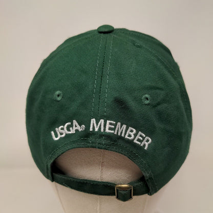 2018 US Open Shinnecock Slideback Hat Green One Size Embroidered USGA Member