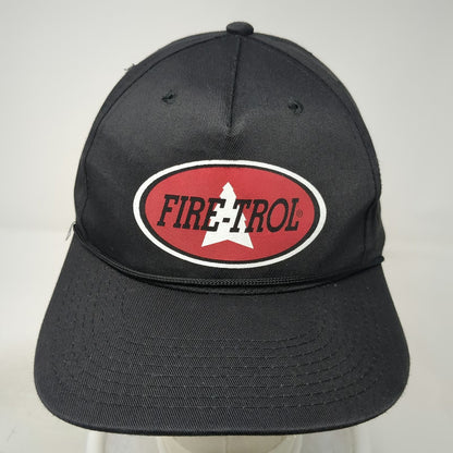 RCC Fire-Trol 5 Panel Black Hat One Size Snapback Cord Patch Wildland Fire