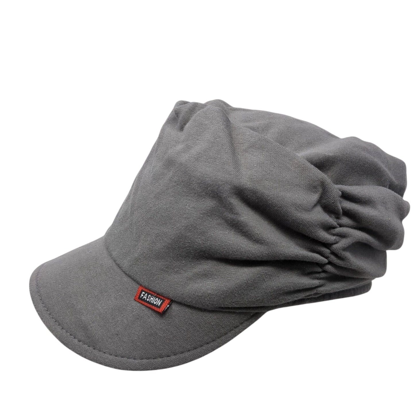 Fashion Fitted Newsboy Cap Hat Gray One Size Stretch Solid Outdoor