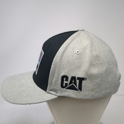 Caterpillar 5 Panel Gray One Size Snapback Bulldozer Graphic Patch Hat