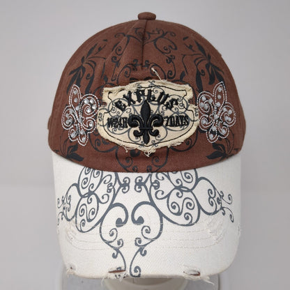 Explus W247 Slideback Hat Brown One Size Adjustable Embroidered Rhinestone