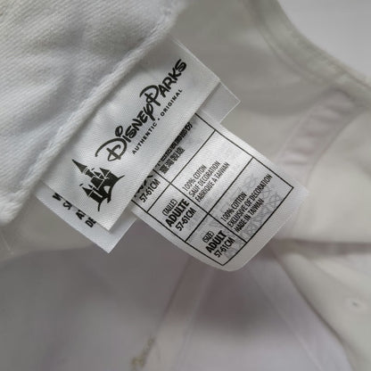 Disney Parks Baseball Cap White One Size Castle Rhinestone Magic Kingdom Hat