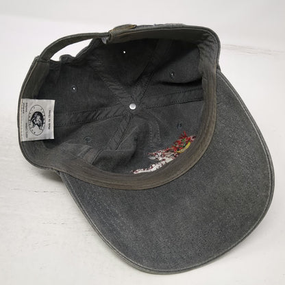 Authentic Pigment Gray Baseball Cap One Size Red Ass Rhubarb Hill City Logo Hat