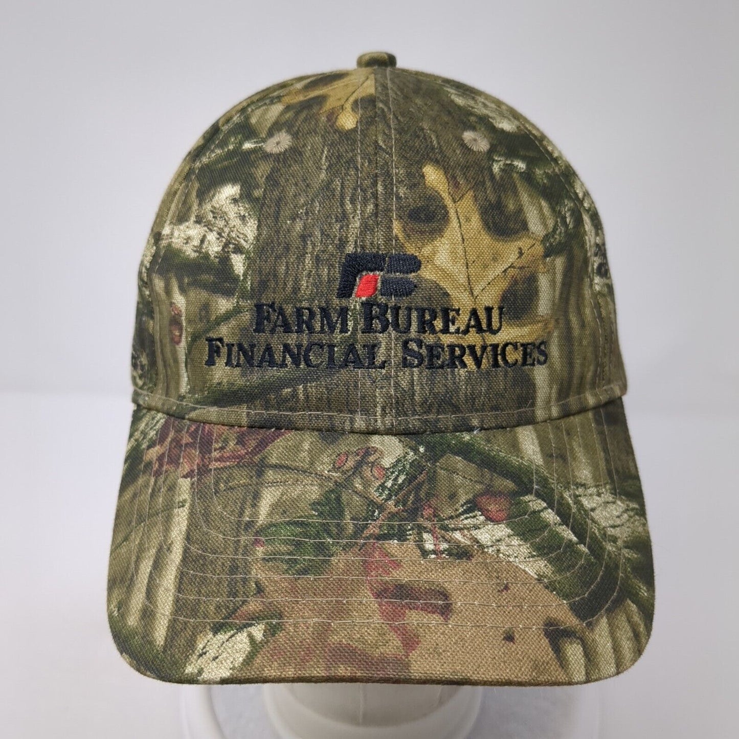 Farm Bureau Financial Services Strapback Hat Camouflage OS Adjustable W/Tag Katl