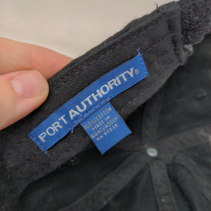Panera Bread Strapback Hat Black One Size Embroidered Port Authority