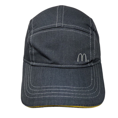 McDonald's Slideback 5 Panel Hat Gray One Size Solid Employee Uniform