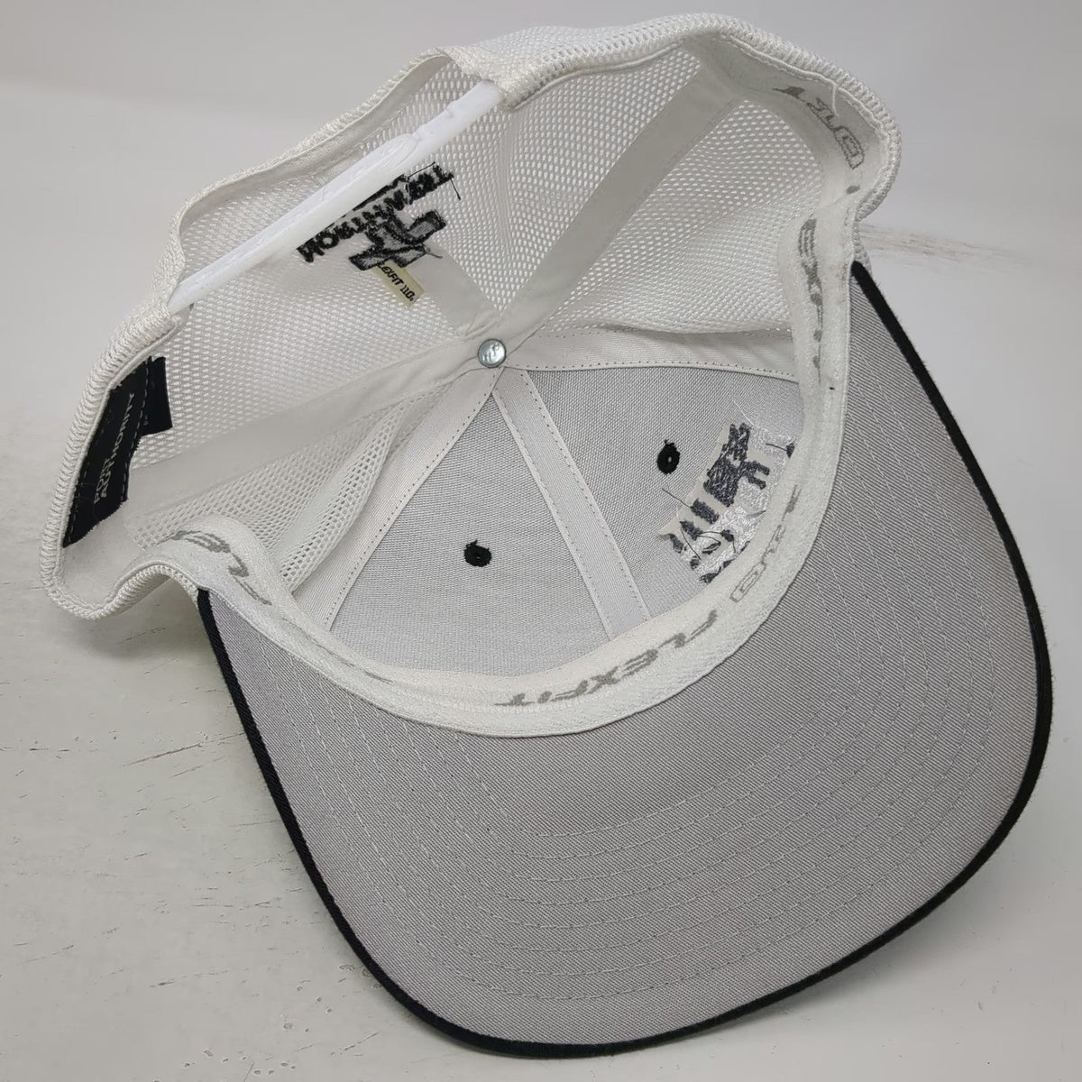 Port Authority Trucker Hat Black One Size Northwest Safety UC Flag Mesh Snapback