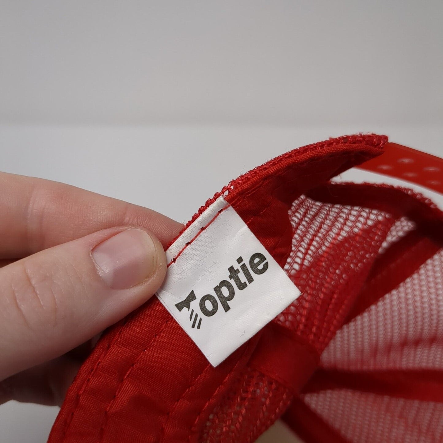 Toptie Snapback Mesh Back Trucker Hat Red One Size Colorblock Blank