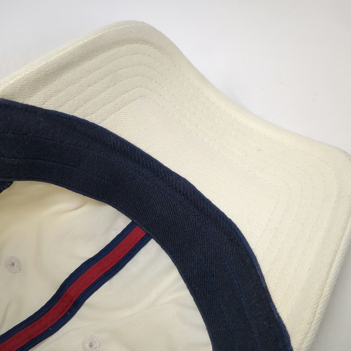 American Eagle Outfitters Baseball Cap White XL Fitted Embroidered Eagle Hat
