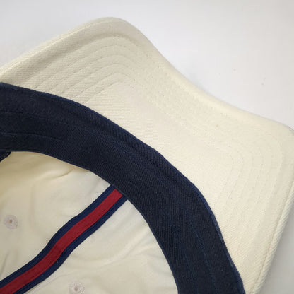 American Eagle Outfitters Baseball Cap White XL Fitted Embroidered Eagle Hat