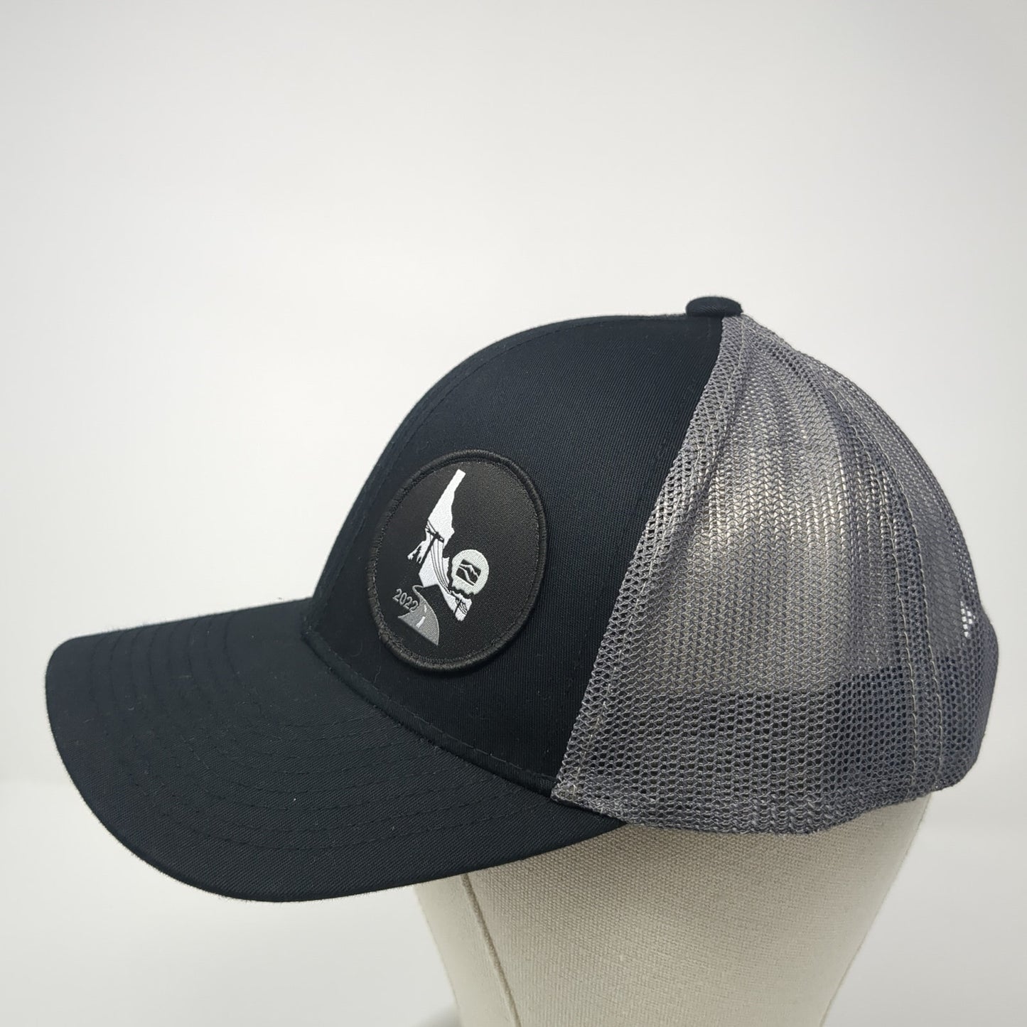 Idaho 2022 Patch Snapback Trucker Hat Black One Size Mesh Back Colorblock