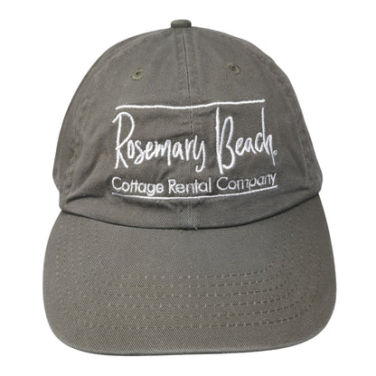 Rosemary Beach Cottage Rental Company Baseball Cap Brown One Size Adjustable