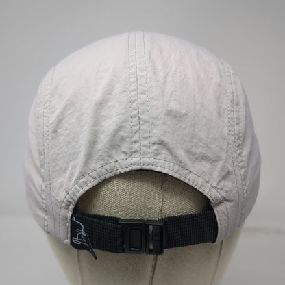 The Dome Swap 5 Panel Gray Blue Magoo Skier One Size Slideback Flat Brim Hat
