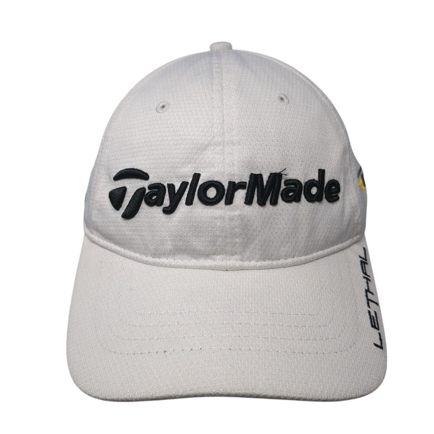 TaylorMade Lethal RBZ Slideback Golf Hat White OS Adjustable Embroidered 6 Panel