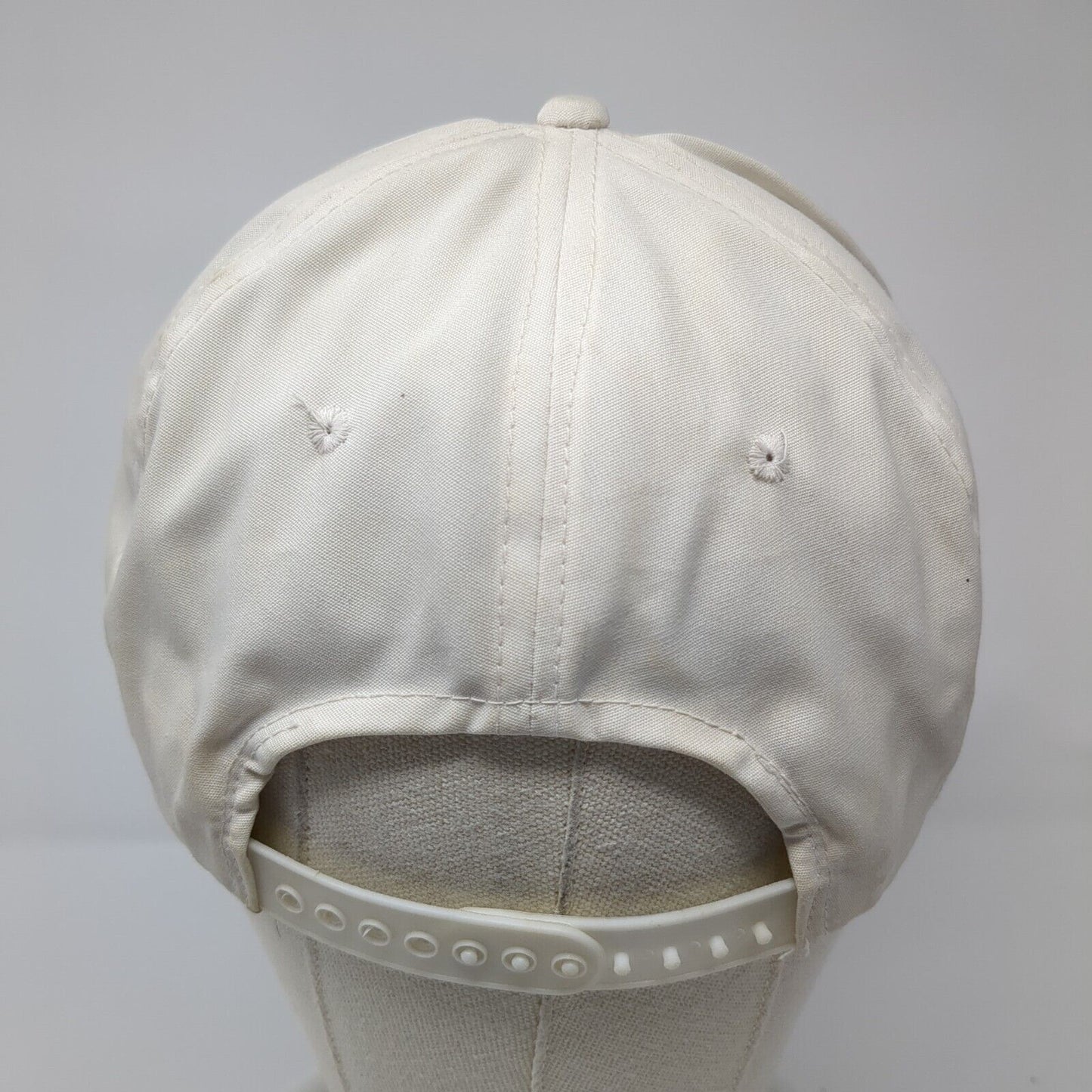 Alaska Snapback Hat White Cream OS Adjustable Embroidered Rope Triangle Headwear