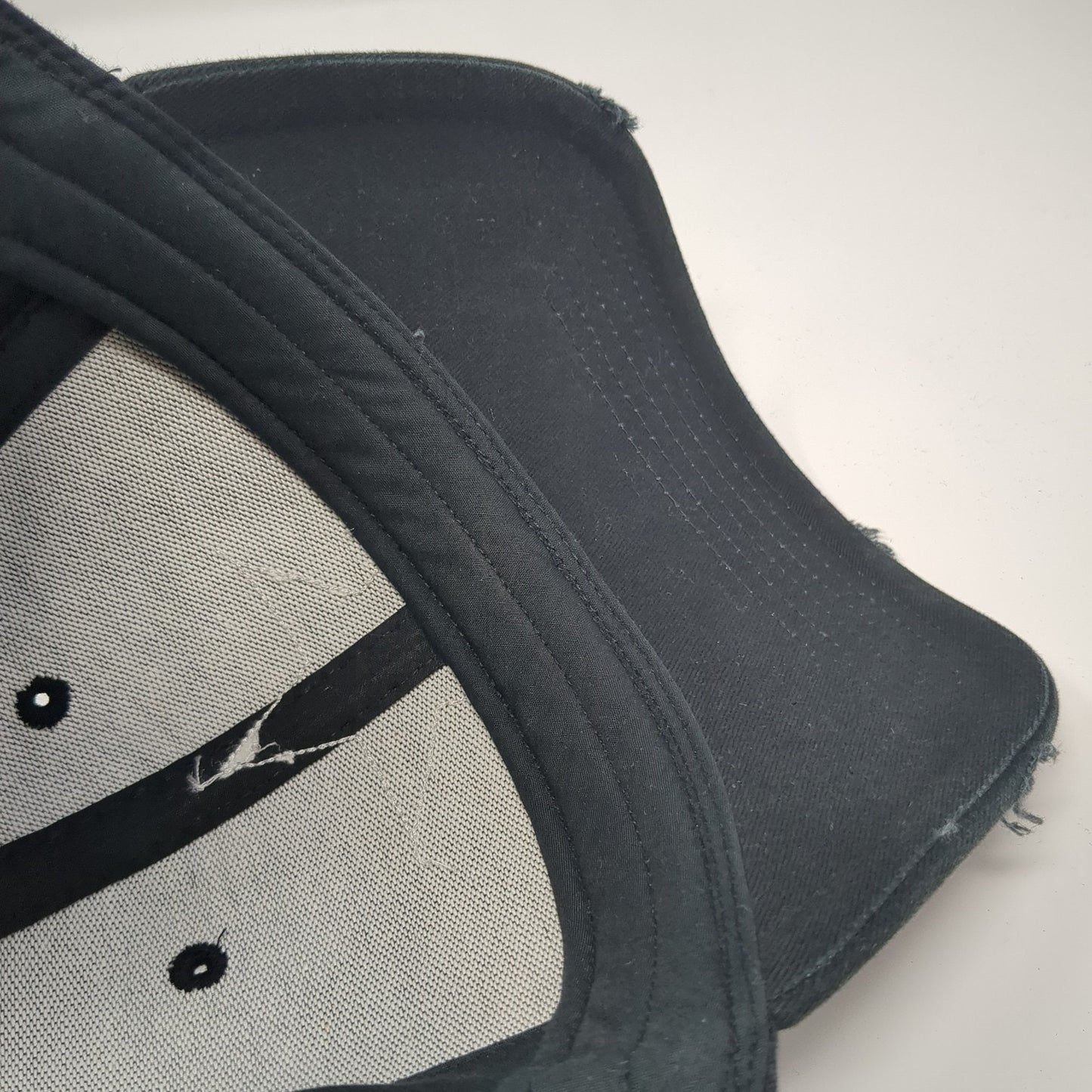 Star Slideback Baseball Cap Black One Size Adjustable Distressed Royal Plush