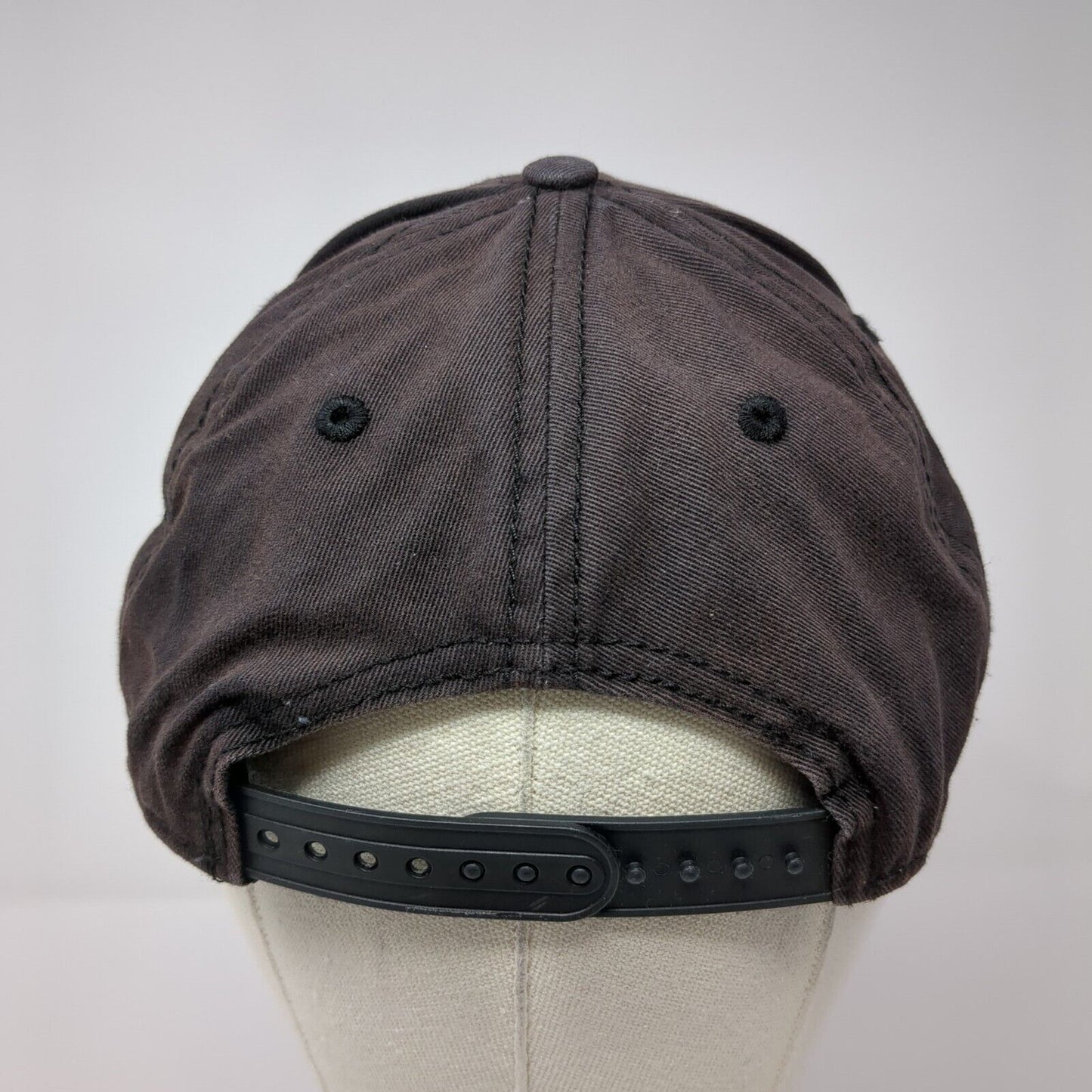 USA Flag Snapback Hat Black One Size Adjustable 6 Panel H3 Headwear
