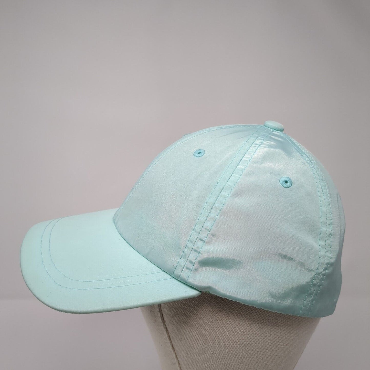 Unbranded Slideback Hat Green One Size Adjustable Solid Blank 6 Panel