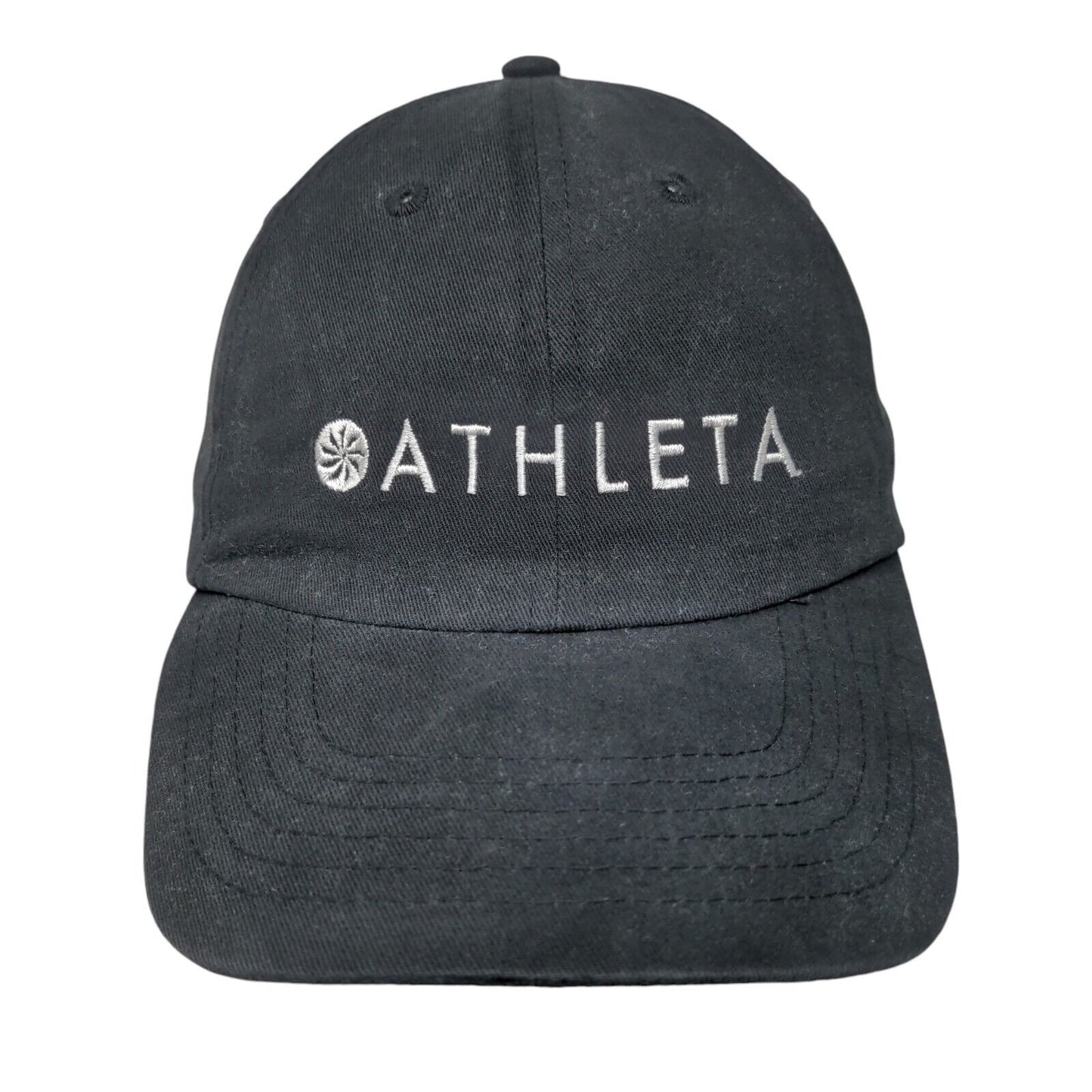 Athleta Slideback Hat Black One Size Adjustable Embroidered 6 Panel BIG X