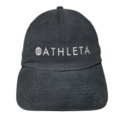 Athleta Slideback Hat Black One Size Adjustable Embroidered 6 Panel BIG X