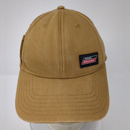 Genuine Dickies Patch Strapback Hat Tan One Size Adjustable 6 Panel