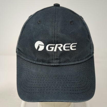 Port & Company Baseball Cap Black One Size Strapback Cotton Embroidered Gree Hat