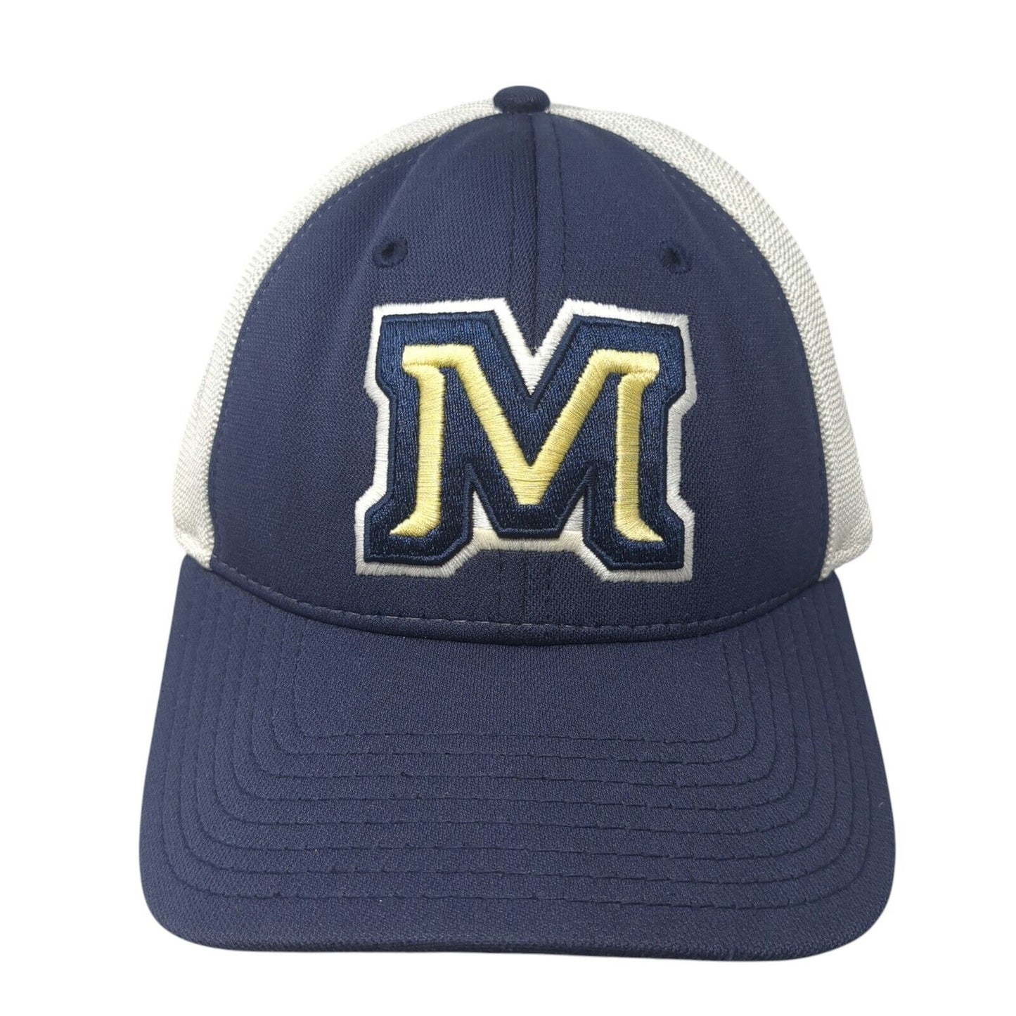 Sonny Holland Adult Fitted Trucker Hat Blue XL Embroidered Mesh Under Armour