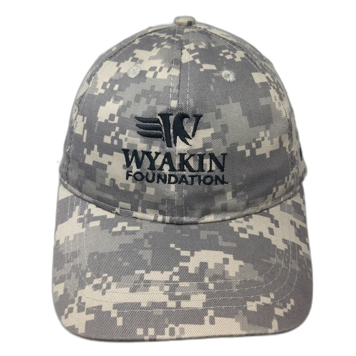 AMC Baseball Cap Gray Digital Camo Wyakin Foundation Meritor OSFM Hat 6-Panel